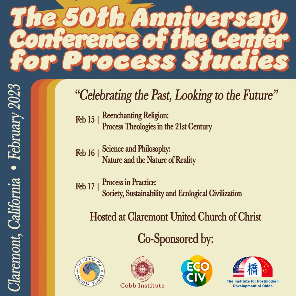The 50th Anniversary Conference of the Center for Process Studies: Celebrating the Past, Looking to the Future