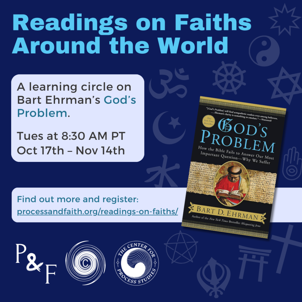 Process & Faith Learning Circle: Readings on Faiths Around the World facilitated by Terry Goddard