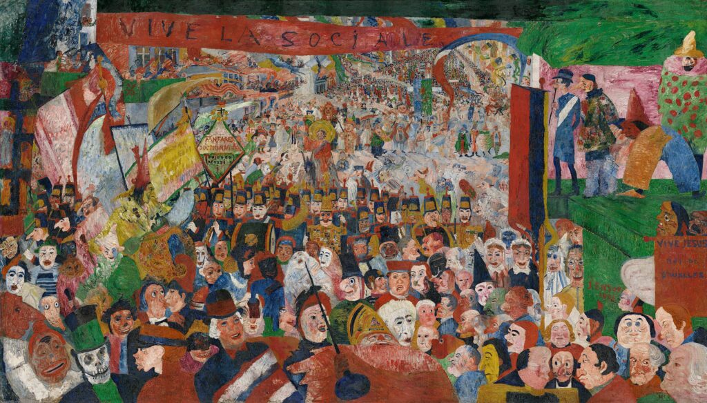 James Ensor: Christ's Entry into Brussels in 1889