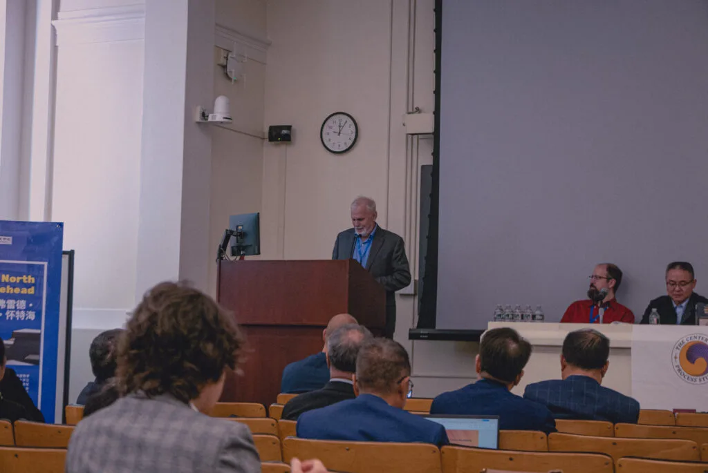 Dr. George Lucas lectures on the significance of Whitehead's first Harvard lecture at Center for Process Studies conference