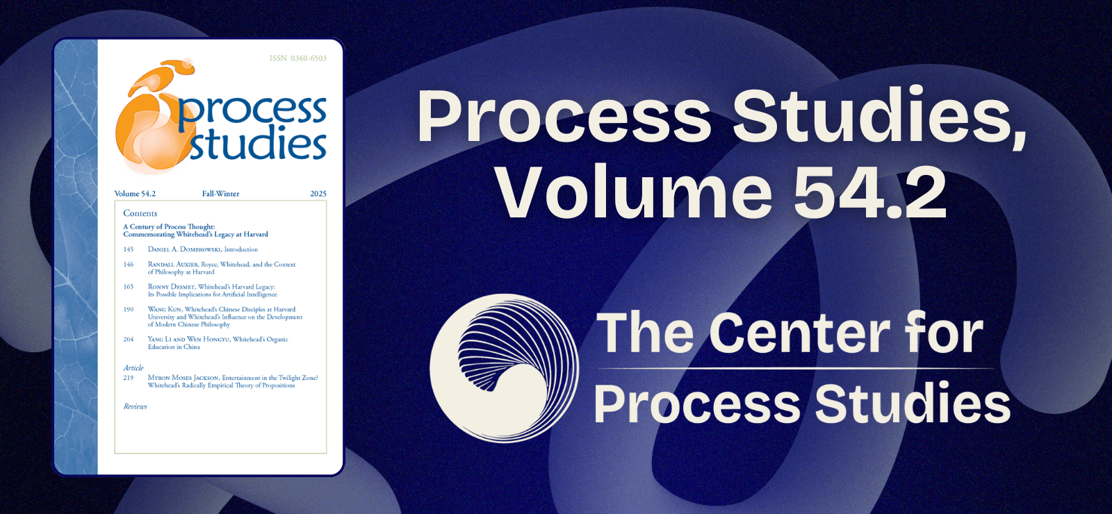 Process Studies Volume 54.2 - Header