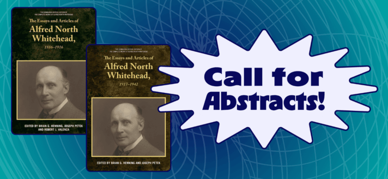 Call For Abstracts - Third Critical Edition of Whitehead Conference - Header