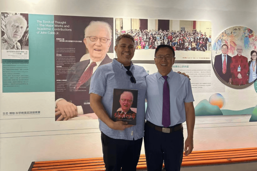 Wm. Andrew Schwartz and Zhihe Wang at Cobb Ecological Civilization Academician Workstation in Luoyang