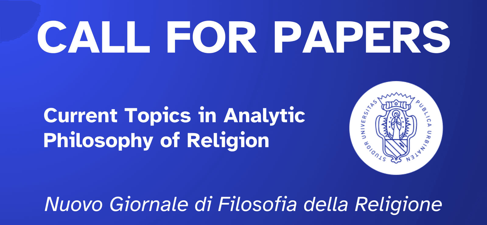 Call for Papers of the Italian and international journal “Nuovo Giornale di Filosofia della Religione” (NGFR - New Journal of Philosophy of Religion) n. 6 (2026):