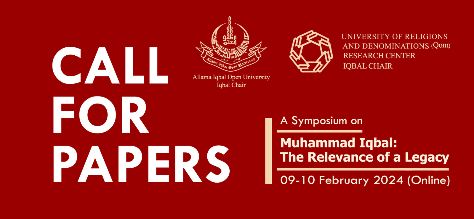 Iqbal Conference - Call for Papers Header