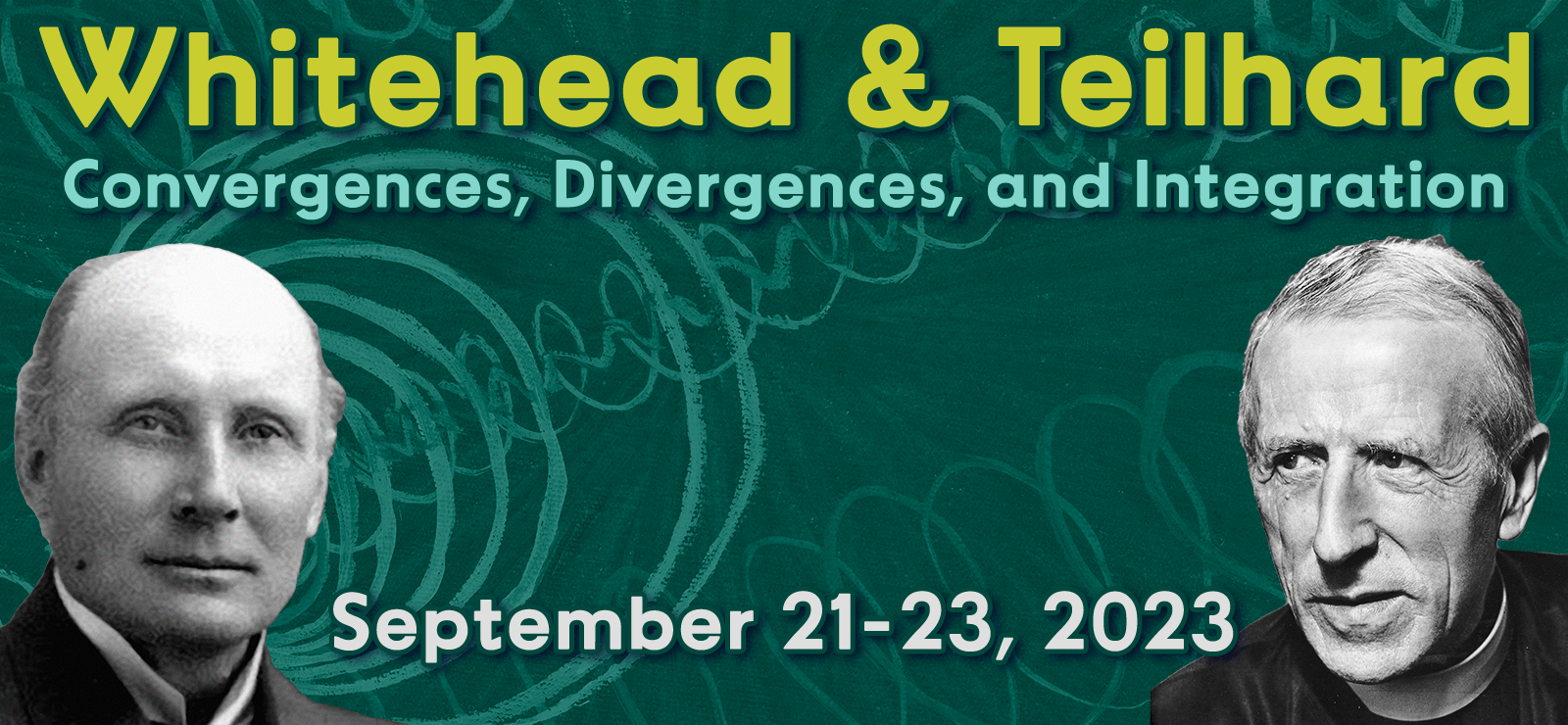 Whitehead and Teilhard Conference Web Event Header